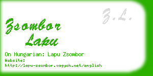 zsombor lapu business card